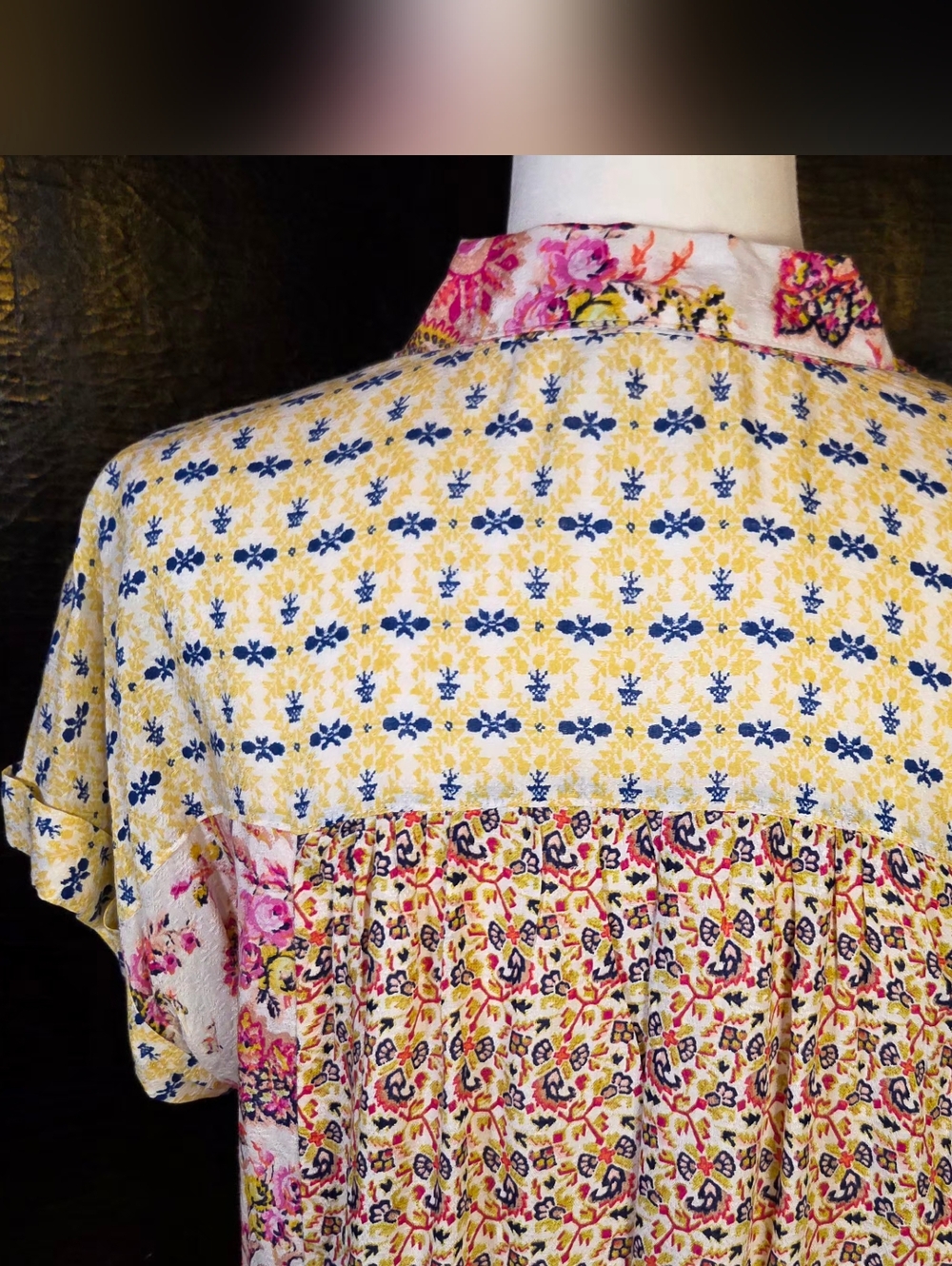 Jane & Delancey Floral Paisley Button-Up Blouse - NWOT - Size Medium - Picture 9 of 12